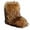 Brown, variant on Women's Warm Faux Fur Boots Furry Short Snow Boots, Mid-Calf Flat Shoes for Outdoor Wear