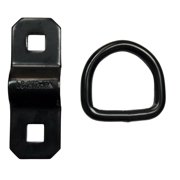8 Pack Black D Ring Tie Down Anchors Ring Heavy Duty Flip Anchor Ring 400LBS WLL for Trucks, Trailers, RVs, Boats