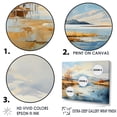 thumbnail image 3 of Designart "The Minimalistic Charm Of Lakes And Rivers" Landscape Lake River Floater Framed Canvas Prints, 3 of 5