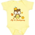 thumbnail image 3 of Inktastic My First Thanksgiving Owl Boys or Girls Baby Bodysuit, 3 of 5