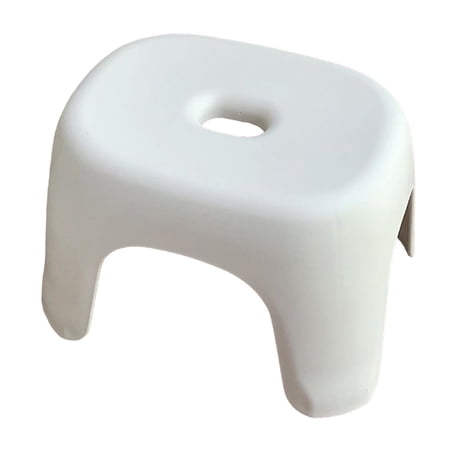 Kids Bathroom Stool Portable Shower Stool for Bathroom Household White Large