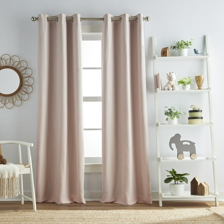 UPC: 0646998701606 | Dream Factory Harper Grommet Blackout Lined Pink 37 x 63 (2 piece set)