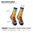 thumbnail image 2 of Picia Refreshing Fruit Infused Drinks Print Athletic Socks for Men & Women – Cushioned Moisture-Wicking Crew Socks for Sports, Running, and Training, Soft & Breathable Size 5-11, 2 of 6