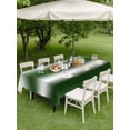 thumbnail image 3 of Outdoor Tablecloth with Umbrella Hole & Zipper, Ombre Dark Green Rectangle Tablecloth 52x70 Inch, Modern Abstract Art Gradient Patio Table Cover Waterproof Table Cloth for Picnic/Party, 3 of 7