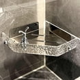 thumbnail image 4 of BOKYAN Premium Acrylic & Stainless Steel Corner Shower Caddy – No‑Nail Wall Mount, Space‑Saving Triangle Design, Multi‑Purpose Bathroom Organizer, 4 of 10