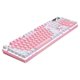 thumbnail image 1 of Gaming Keyboard 104 Keys RGB Full Size Keyboard Gaming Accessories Pink, 1 of 2