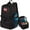 Black, variant on Large Double Deck Cooler Backpack for Men,Soft Cooler Bag,Insulated Leak Proof Lightweight