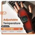 thumbnail image 3 of Heated Wrist Wrap Brace, Wrist Heating Pad with 3 Level Heated, Cordless & Plug-in Use, Adjustable Size, 1200mAh Battery Rechargeable for Left Hand, Black, 3 of 10