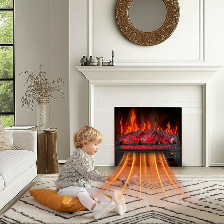 Zimtown 18'' Electric Fireplace Insert, Remote & WiFi Control