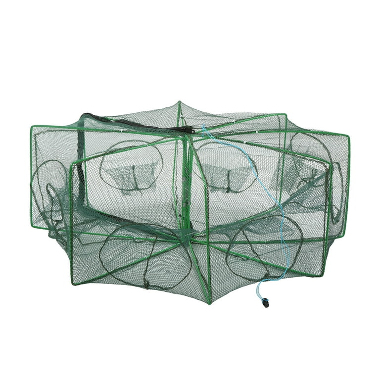 Crab Net Trap Cage, Foldable Sturdy Construction Fishing Bait Trap