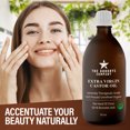 thumbnail image 6 of USDA Certified Organic Castor Oil, 100% Pure Cold-Pressed Virgin Oil, Unrefined, Glass Bottle, for Skin, Hair and Eyelashes, 6 of 7