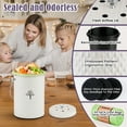 thumbnail image 2 of Countertop Compost Bin Kitchen,Odorless Indoor Compost Bin with Lid and Compost Bags,Compost Bucket Composter Container for Food Waste,Creamy White, 2 of 7