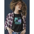 thumbnail image 2 of Pisces Zodiac Graphic - Twin Fish Retro Art Design Women's T-shirt, 2 of 4