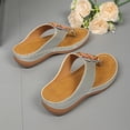 thumbnail image 6 of Women’s Casual Summer Slide Sandals Beaded Toe Ring Wedge Heel Slip-On Comfortable Cushioned Footbed Beach Outdoor Daily Wear Silver, 6 of 9