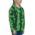 thumbnail image 3 of Kdxio Green Stripes Of Watermelon Pattern Boys Athletic Unisex Boys Girls Hoodie with Pocket Sweatshirts-Medium, 3 of 6