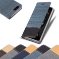 thumbnail image 1 of Huawei P10 PLUS Étui de Protection - Aspect jeans avec Fonction Support et Compartiment pour Cartes, 1 of 5