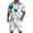 240#Cyan, variant on Casual Summer 2 Piece Tracksuit Men's Hawaiian Tropical Print Short Sleeve Shirt with Pocket and Daily Shorts Mint Green L