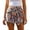 Red, variant on Women’s Boho Paisley Print Tie-Front Shorts, Casual High Waist Summer Shorts, Green/Blue/Yellow/Purple/Red, S,M,L,XL,XXL