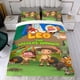 thumbnail image 4 of Leo Guardabosques Salvaje Conjunto de sábanas temático, trío de piezas, cómodo y amigable con la piel, diseño único, regalo de decoración para el hogar para familiares, amigos y fans,173cm *218cm, 4 of 6