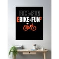 thumbnail image 2 of Bloom Theory Ebike Fun E Bike Bicycle Poster Wall Art, Modern Wall Decor, 8x12 UNFRAMED, 2 of 3