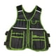 thumbnail image 1 of Bolsa portaherramientas tipo chaleco, multiusos, de tela Oxford resistente con bolsillos para herramientas. verde, 1 of 9