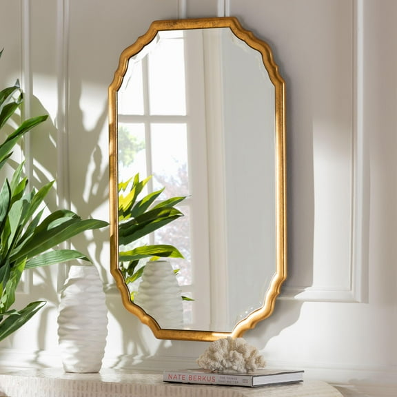 Baxton Studio Pacino Vintage Mirror, Antique Goldleaf