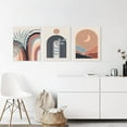 thumbnail image 4 of Boho Wall Art Set of 3, Mid-Century Modern Wall Art, Bathroom, Office (12"x16"), 4 of 6