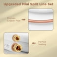 thumbnail image 4 of TURBRO 25 Ft. Mini Split Line Set, 1/4" & 3/8" O.D. Copper Pipes Tubing, Thickened PE Insulated Coil Copper Line for Mini Split or Heat Pump Air conditioner and HVAC with Fittings, 4 of 6