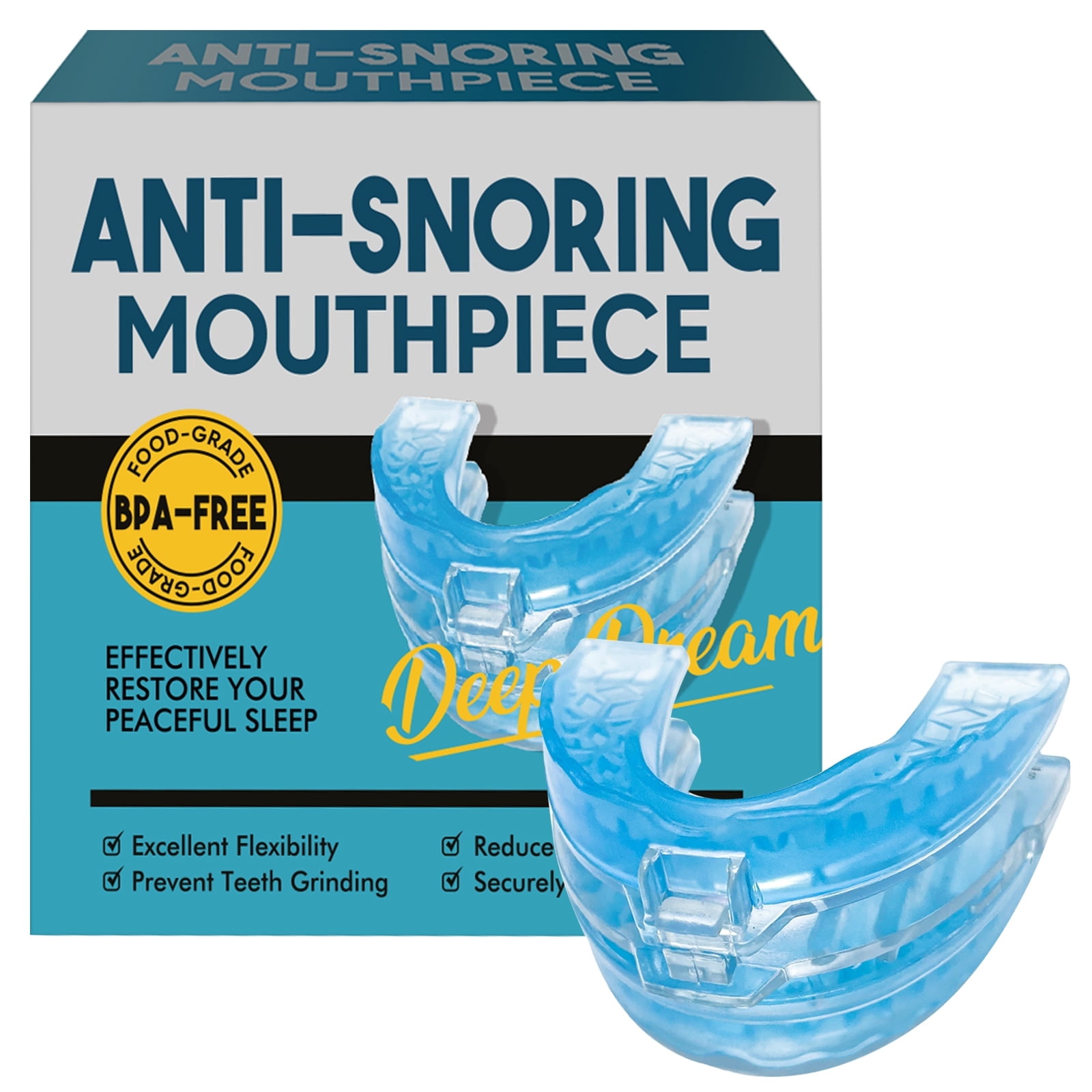 Neomen Anti Snoring Mouthpiece, Sleep Aid Night Guard, Teeth Grind