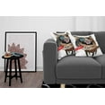 thumbnail image 3 of Ambesonne Animal Throw Pillow Cover 2 Pack, Funny Dog Puppy, 18", Orange Cocoa Blue, 3 of 5