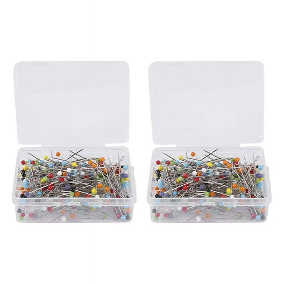 500 Pieces Sewing Pins Ball Glass Head Pins Straight Quilting Pins for Jewelry Decoration