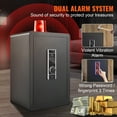 thumbnail image 6 of Electric Safe 2.2/1.8 Cubic Feet Fingerprint & Digital Security Cabinet Safe W/ Fire-proof Bag for Cash Jewelry Documents ,Easy to Use, 6 of 7