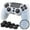 White, variant on Joernso Soft Silicone Case Cover Thumb Grip Caps for PS4/PS4 Slim/Pro Game Controller