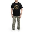 thumbnail image 5 of CafePress - Old And Worn Acoustic Guitars Yin Yang Pajamas - Men's Dark Loose Fit Cotton Pajama Set, 5 of 7