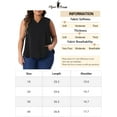 thumbnail image 6 of DARING DIVA Women's Plus Tank Tops V Neck Blouses Basic Tank 1X Black, 6 of 6
