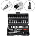 thumbnail image 4 of 46 Piece Socket Wrench Set Car Repair Tool Socket Car Parts Toolbox Set, 4 of 10
