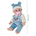 thumbnail image 3 of Danhjin Baby Doll Accessories, Vinyl Doll Simulation Doohickey Toys with 12 In Long Sleeve Cool Baby Dress Up Fashion, Gifts for Boys and Toddler Toys for Pretend Play, Christmas Gifts, 3 of 6