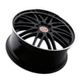 thumbnail image 2 of Victor Equipment Aluminum Rim LEMANS 19X8in Gloss Black with Mirror Cut Lip Finish, 1980VIL455130B71, 2 of 3