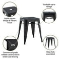 thumbnail image 2 of HAOBO Home Industrial Metal Barstools Classroom Stools Short Stools [Set of 4] Stackable for Indoor/Outdoor 18"" Dining Chair, 2 of 5