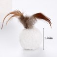 thumbnail image 3 of 2PCS Cat Ball Toy Interactive Cute Cat Pompom Toy Cat Feather Toy Pet Play Ball, 3 of 10
