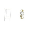thumbnail image 1 of Mesita de noche,Mesa auxiliar de acrílico transparente,mesa auxiliar transparente de 2 niveles,Espejo de pared,Espejo decorativo nórdico para colgar en la pared,Espejos de pared de metal, 1 of 8