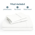 thumbnail image 2 of Bare Home Premium 1800 Collection 4-Piece Bed Sheet Set, Split Head Flex King, Cream, 2 of 10