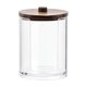 thumbnail image 2 of Dispensador de algodón y hisopo - Tarro acrílico transparente de 10 oz para organizar el baño, soporte para compresas estéticas, almacenamiento de hilo dental y palillos, 2 of 3