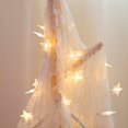 thumbnail image 5 of RV Guirnalda de luces de estrella, 20 pies, 40 LED, blanco cálido, funciona con pilas, lindas luces de cadena para colgar para dormitorio, coche, caravana, fiesta, hogar, interior, exterior, decoración de Navidad, decoración de árbol de Navidad Rojo Verde, 5 of 5