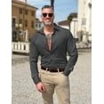 thumbnail image 3 of COOFANDY Men's Dress Shirts Wrinkle Free Long Sleeve Button Down Shirts Formal Business Shirt, 3 of 6