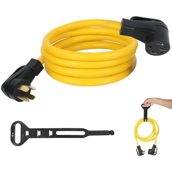 10FT NEMA 14-30P to 14-50R EV Charger Adapter Cord, 30 Amp 4 Prong Dryer Male Plug to 50 Amp Female EV Conversion Adapter, for Level 2 or Telsa EV Charging