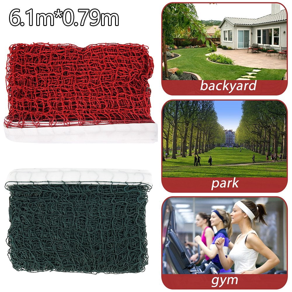 Red/Green Height Badminton Volleyball Tennis Beach Net Set Indoor Outdoor Games