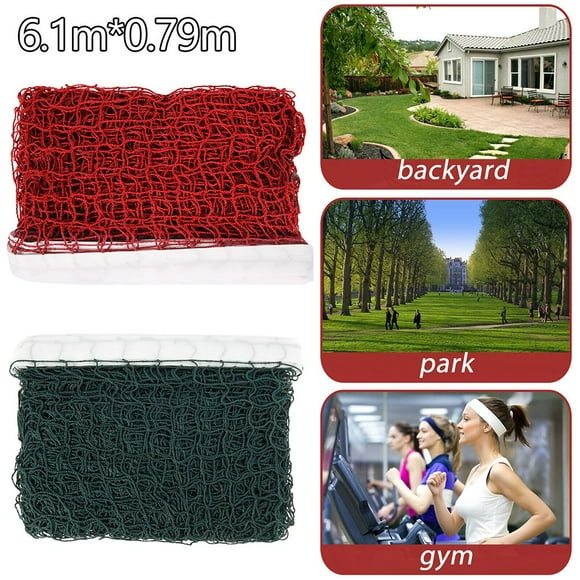 Red/Green Height Badminton Volleyball Tennis Beach Net Set Indoor Outdoor Games