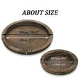 thumbnail image 6 of Wood Tray Wooden Fruit Candy Snack Plates, Home Decor, Carbonized, Set of 2, Large and Small, 6 of 7