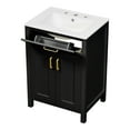 thumbnail image 5 of MAYEERTY 24" Bathroom Vanity Combo - With Ceramic Sink, Luxurious Space-Saving Style for Compact Bathrooms, 5 of 25